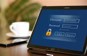 computer screen with logon screen 